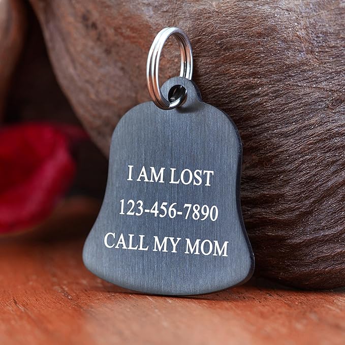 Ultra Joys Cat ID Tag Personalized Pet Tags, Durable Stainless Steel Small Pet - Image 3