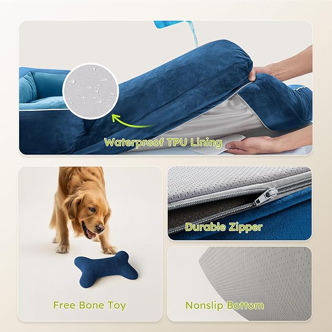 XXL Dog Bed for Extra Large Dogs, Giant Orthopedic Dog Bed - Image 7