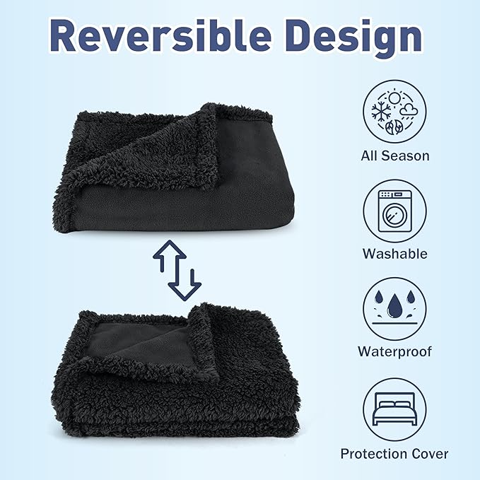 Kritter Planet Waterproof Dog Blanket, Reversible Water Proof Pet Blanket - Image 2