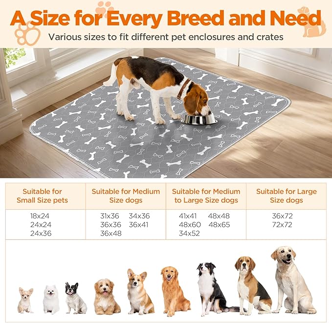 Washable Pee Pads for Dogs, Absorbent Dog Training Pads, 100% Waterproof - Image 8
