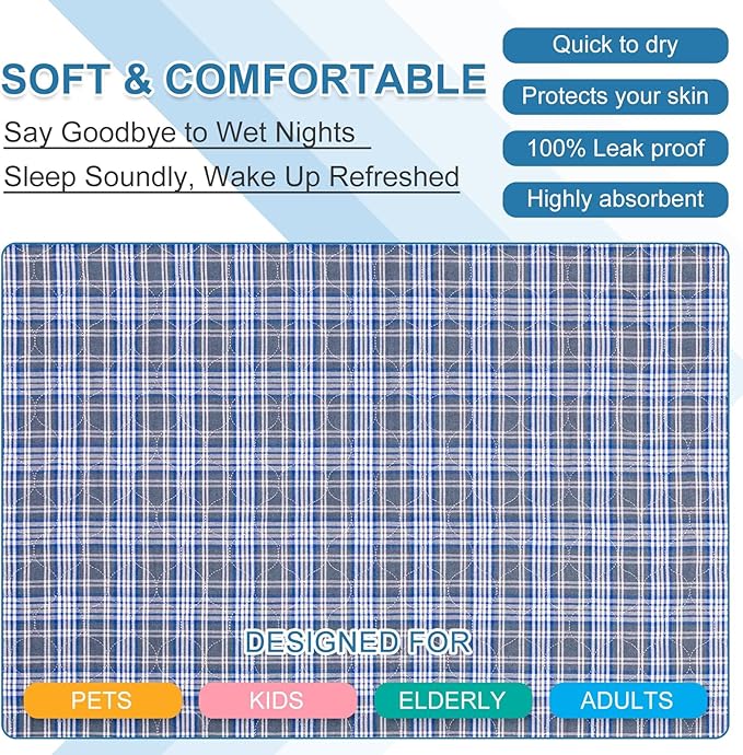 OUTCREATOR® Washable Bed Pads 34" x 76" - Image 5