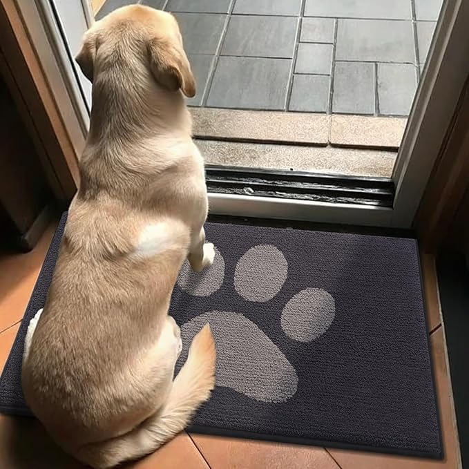 Buganda Dog Door Mat for Muddy Paws, Absorbent Dirt Trapper Washable Indoor - Image 7
