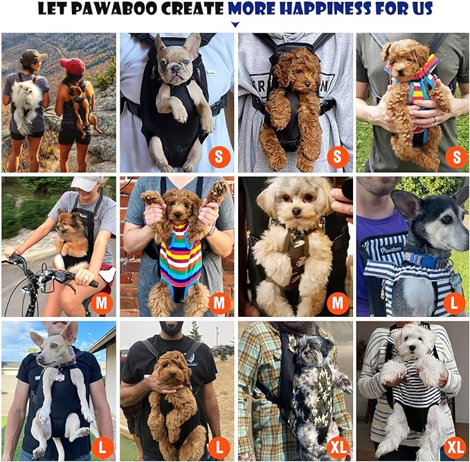 Pawaboo Pet Carrier Backpack, Adjustable Pet Front Cat Dog Carrier Backpack - Image 4
