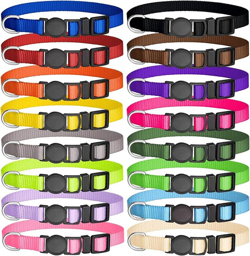 16 PCS Puppy Collars, Safety Buckle Collars by Mtliepte