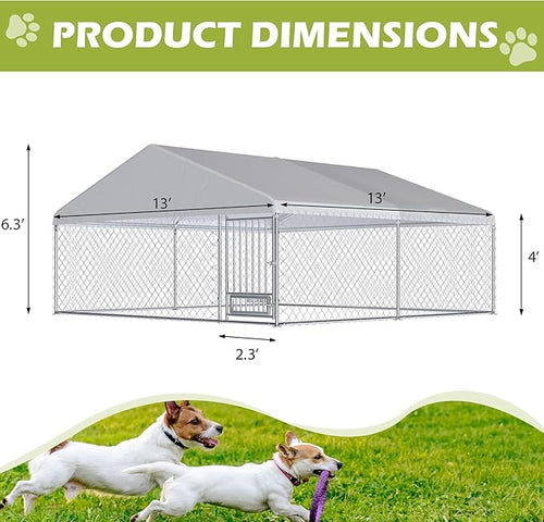 13FT x 13FT Outdoor Dog Kennel - Image 2