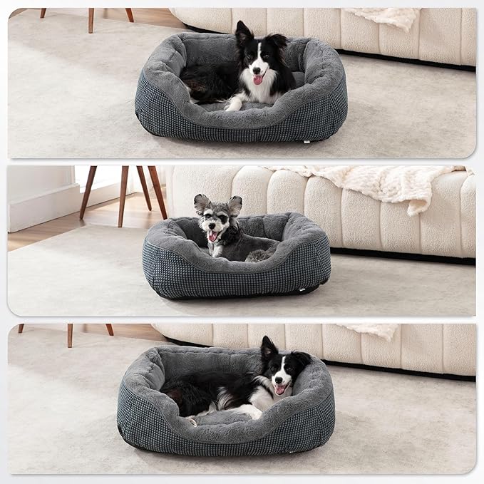 INVENHO Dog Bed Medium Size, Orthopedic Warming Soft Calming Sleeping Puppy Bed - Image 8