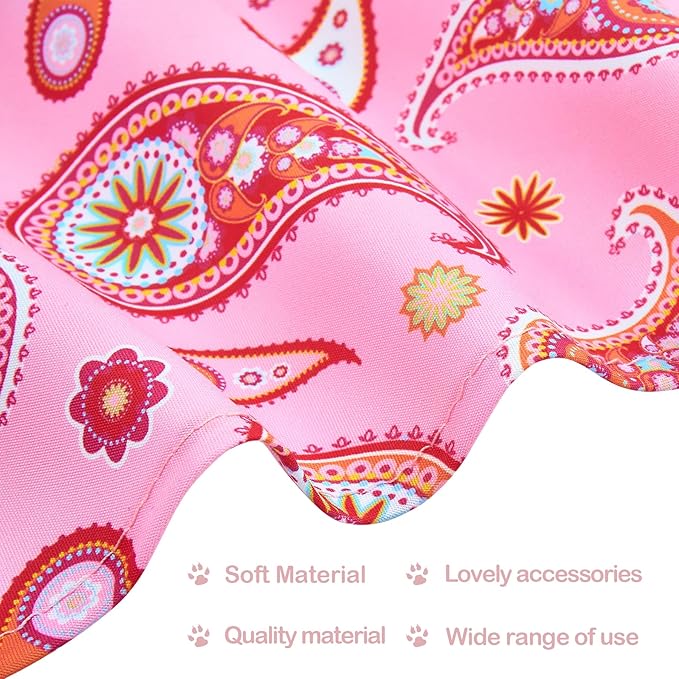 30 Pack Paisley Dog Bandanas for Small Dogs Stitch Bandanas Bulk Reversible - Image 2