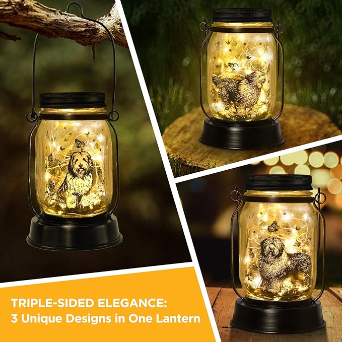 Polish Lowland Sheepdog Gifts for Women/Men, Pet Solar Lanterns Polish Lowland - Image 3