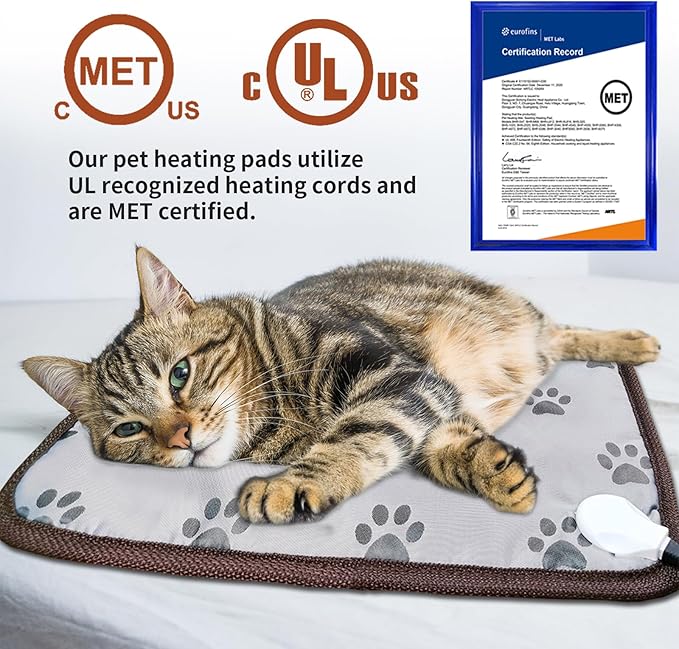 Pet Heating Pad 22x18 in with Smart Thermostat Switch and Power Line Protection - Image 6