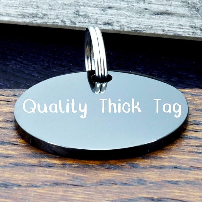 Ultra Joys Stainless Steel Pet ID Dog Name Tag Personalized Front and Back - Image 5