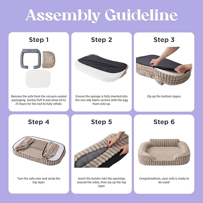LE SURE Cute Dog Bed for Small Dogs, Orthopedic Waterproof Small Pet Beds - Image 7