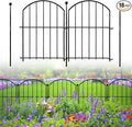 Decorative Garden Fence 17in x18ft, 18 Pack Rustproof Metal No Dig Fence Animal by Thrivinest