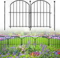 Decorative Garden Fence 17inx13in, 26 Pack Rustproof Metal No Dig Fence Animal by Thrivinest