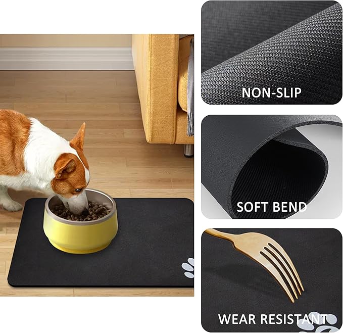 YCT Pet Cat Food Mats for Dog Food Mat, Cat Mat for Food, Pet Dog Cat Feeding - Image 4