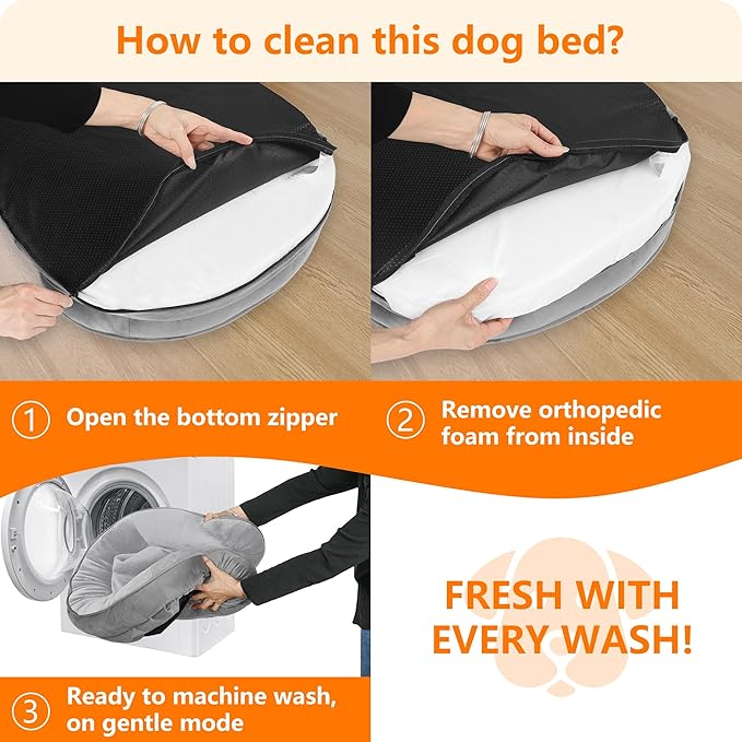 Dwanton Orthopedic Dog Bed for Large Dogs - Image 7