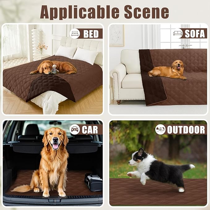 Smiry Waterproof Dog Bed Cover Blanket 52x82, Soft Reversible Pet Blanket - Image 5