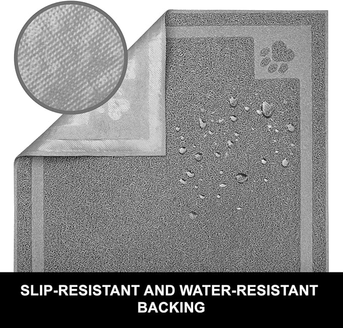 Pet Feeding Mat for Large Dogs and Cats 35" x 25" Flexible and Waterproof Dog - Image 3
