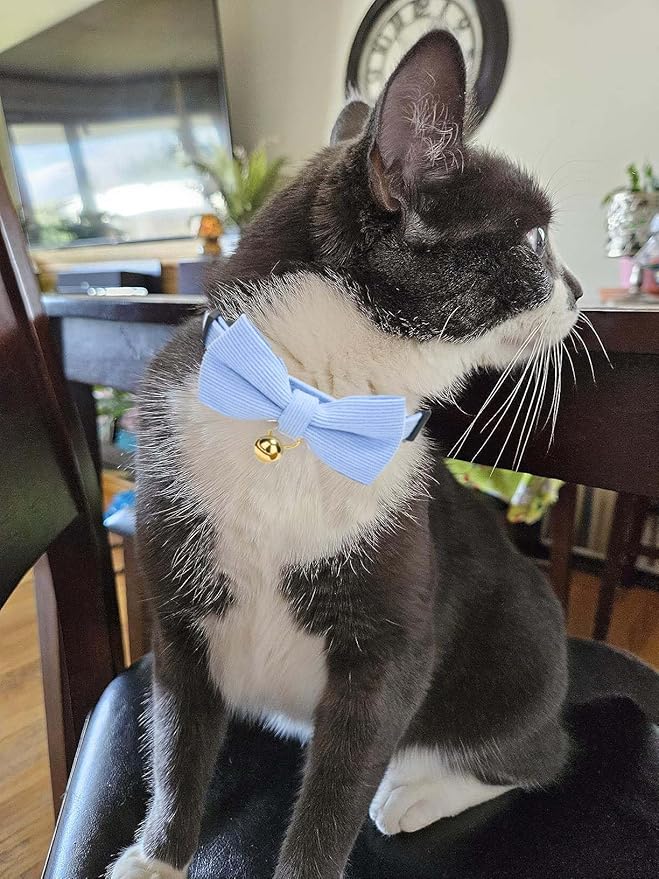 2 Pack Soft Corduroy Cat Collars - Image 7