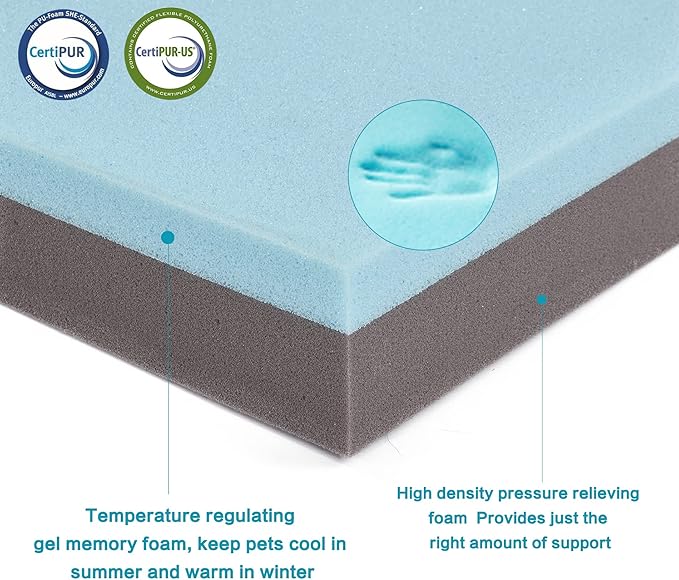 Orthopedic Memory Foam Dog Bed, Cooling Dog Beds - Image 7