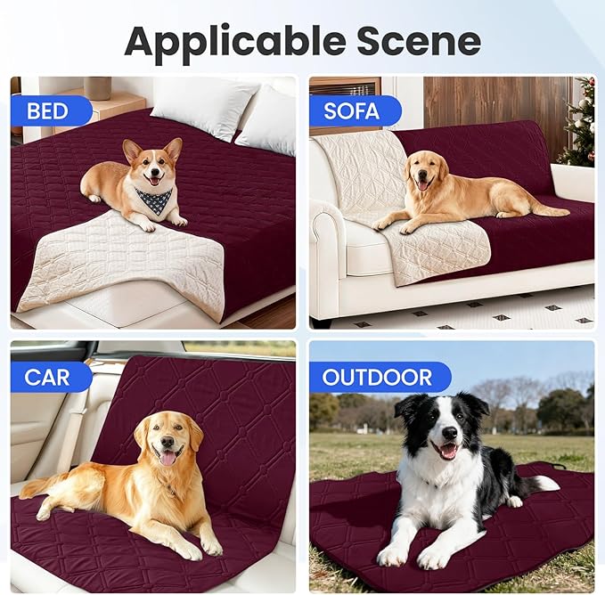 Waterproof Dog Blanket, Non-Slip Soft Pet Bed Cover, Couch Cover - Image 5