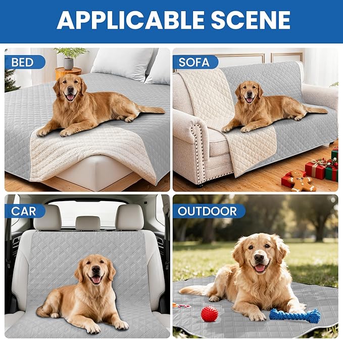 Waterproof Couch Covers for Pets, Waterproof Dog Bed Cover, Anti-Slip Soft Dog - Image 5