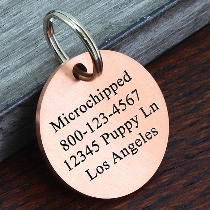 Ultra Joys Stainless Steel Dog ID Tag, Personalized Front and Back Engraving - Image 2