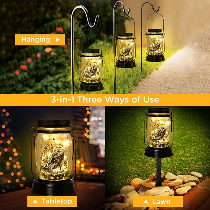 Bearded Dragon Gifts for Women/Men Bearded Dragon Solar Lanterns Mom Birthday - Image 6
