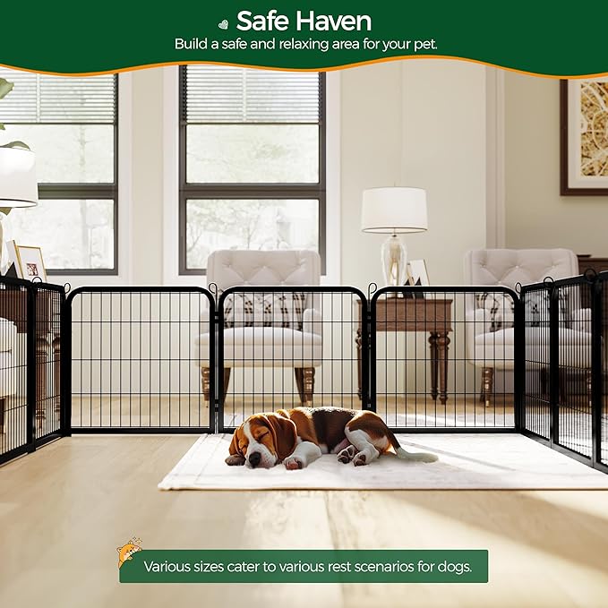 Yaheetech Dog Playpen Outdoor, 24 inch 16 Panels Dog Pen Indoor Heavy Duty - Image 6