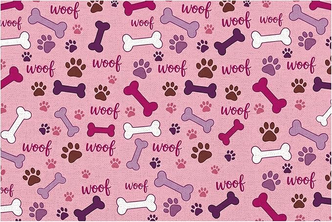 Dog Feeding Mat 24 x 16 Inch, Waterproof Non Slip Rubber Pet Bowl Pad Mat by Romart