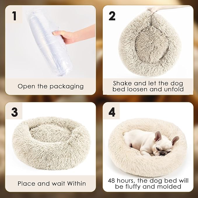 Extra Large Dog Beds, 36 Inch Human Dog Anxiety Relief Comfort Bed, - Image 6