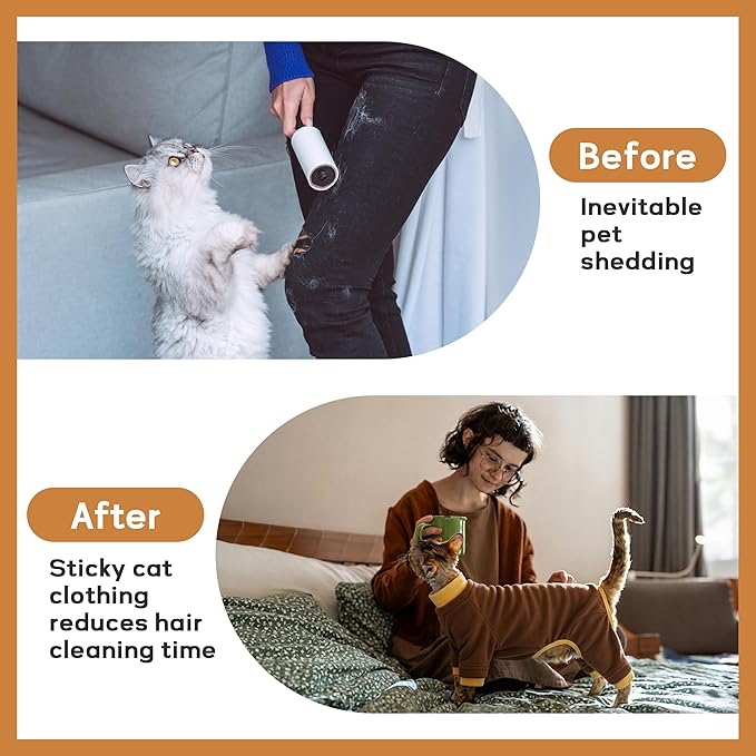 PUMYPOREITY Cat Hair Sticky Shirt – Breathable & Lightweight, Prevents Licking - Image 3