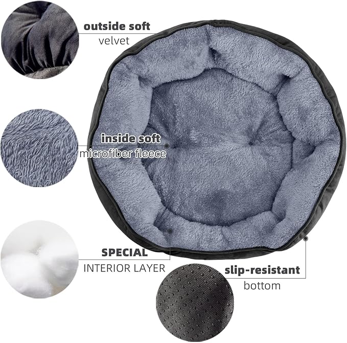 Asvin Small Dog Bed for Small Dogs, Cat Beds for Indoor Cats, Pet Bed for Puppy - Image 4