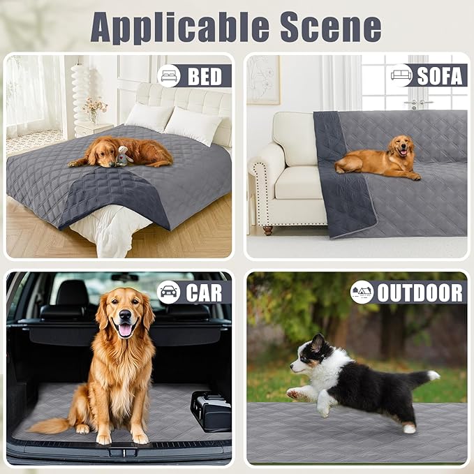 Smiry Waterproof Dog Bed Cover Blanket 30x53, Soft Reversible Pet Blanket - Image 5