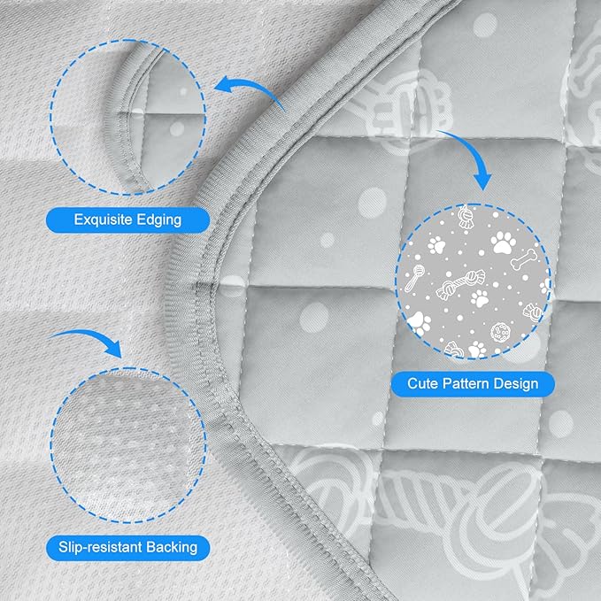 MH MYLUNE HOME Dog/Cat Cooling Mat, Arc-Chill Cooling Fiber & Endothermic Color - Image 6