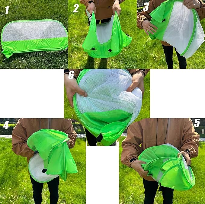 Pop-up Garden Mesh Plant Cover Outdoor Tent Garden Cover Mesh Bird and Pest - Image 5