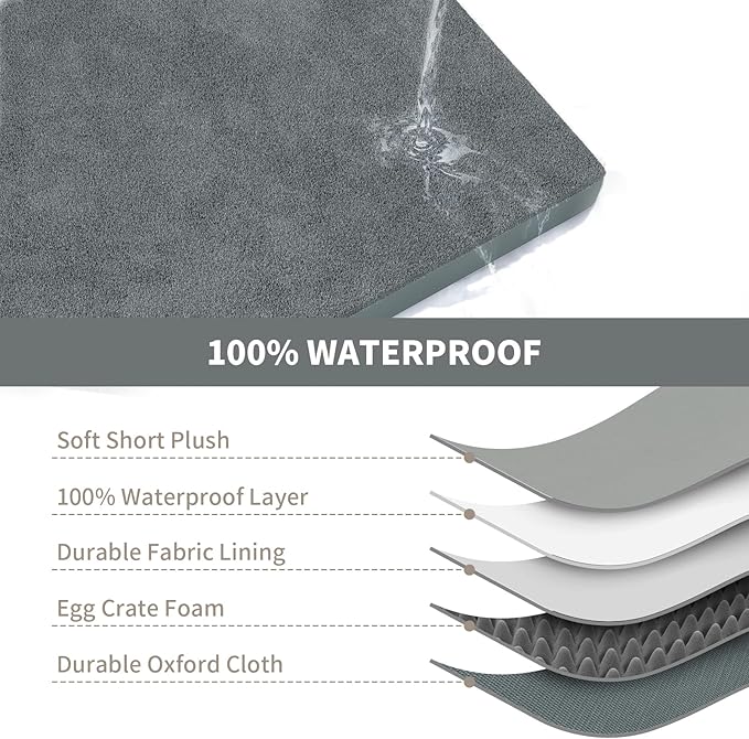 Flat Extra Large Dog Bed, Jumbo Waterproof Dog Bed - Image 6