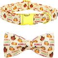 Dog Collar, Thanksgiving Turkey Pet Collar Bow Holiday Girl Boy Bow Puppy by BoboRainbow