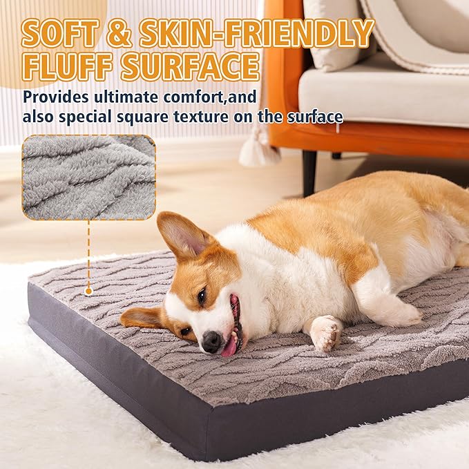 Orthopedic Dog Beds for Medium Dogs – Waterproof Plush Pet Mattress - Image 2