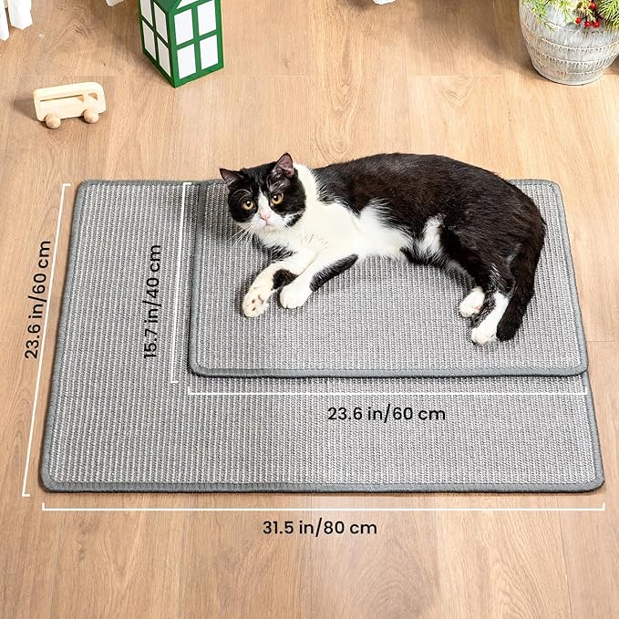 Cat Scratcher Mat, Natural Sisal Cat Scratch Pad - Image 5