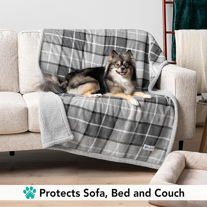 PetAmi Dog Blanket for Bed, XL Pet Blanket Large Dogs, Fleece Furniture Couch - Image 3