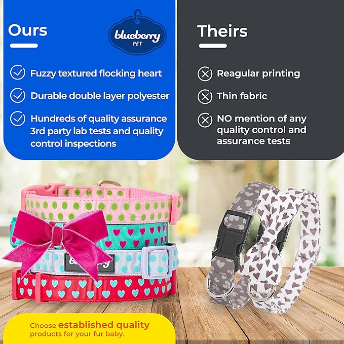 Blueberry Pet Essentials Rainbow Polka Dots Adjustable Dog Collar, Neck 12"-16" - Image 4