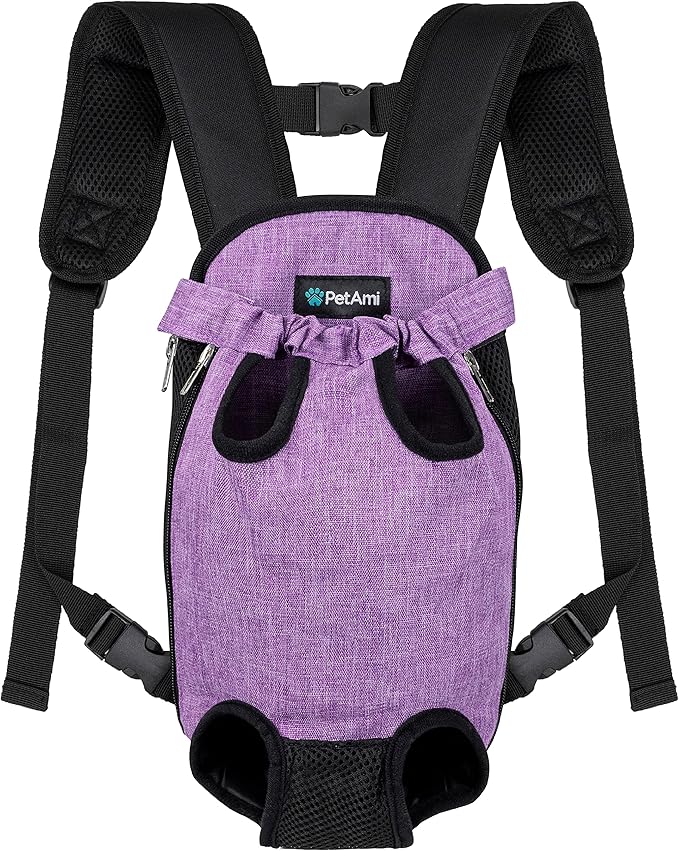 PetAmi Dog Carrier Backpack, Adjustable Dog Pet Cat Front Carrier Backpack | - Image 8