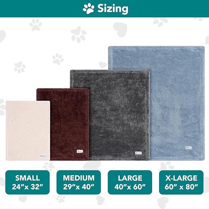 PetAmi Dog Blanket for Small Medium Dogs Beige, Fluffy Soft Puppy Blanket - Image 7