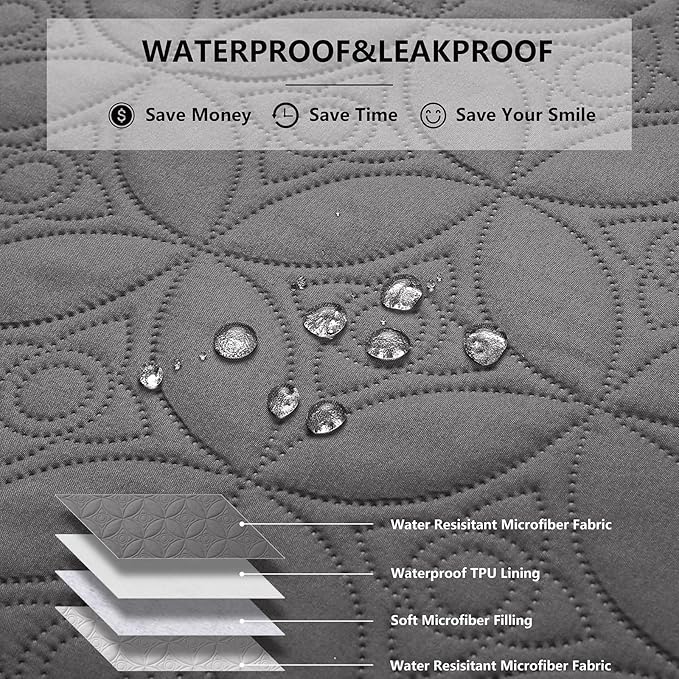 Waterproof Dog Blanket, 30x53 inches Small Pet Couch Covers - Image 2