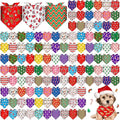 Sanwuta 120 Pcs Christmas Dog Bandanas Bulk Xmas Bandanas by Sanwuta