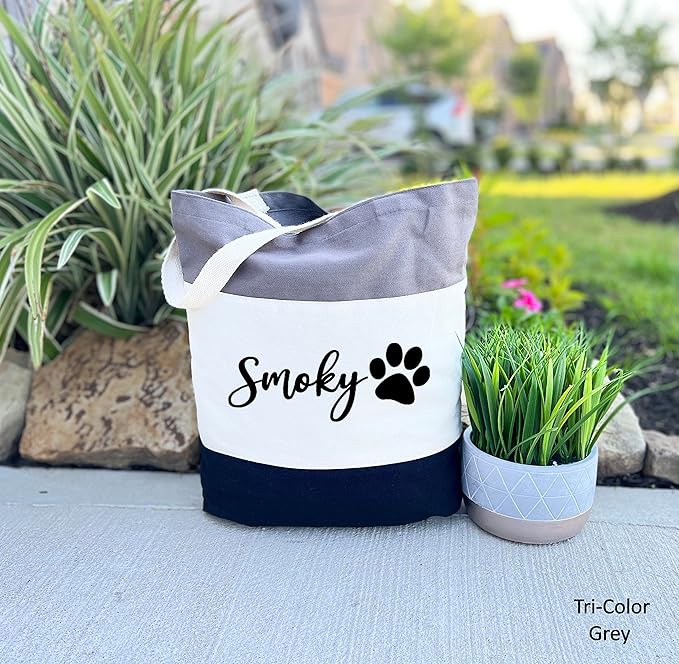 Custom Dog Tote Bag Personalized Dog Mom Gift Dog Toys Totes Pet Gift Custom - Image 2