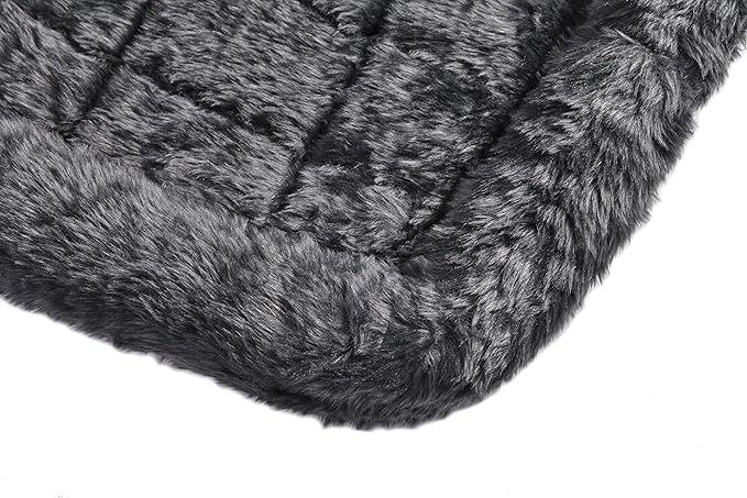 MidWest Homes for Pets QuietTime XXS Dog Bed – Gray Faux Fur Bolster, - Image 5