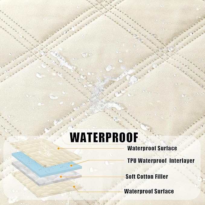 Smiry Waterproof Dog Bed Cover Blanket 30x53, Soft Reversible Pet Blanket - Image 2