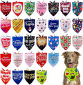 30 Pack Christmas Happy New Year Dog Bandanas Bulk 33 Inch Large Dog Bandanas by Bestwishforyou