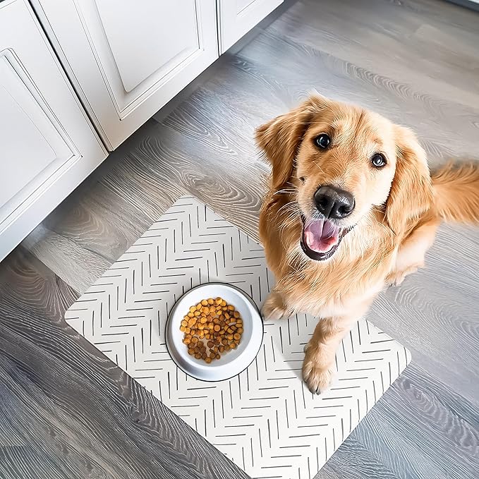 NALALAS Dog Mat for Food and Water, Cat Feeding Mat | Waterproof Dog Bowl Mat | - Image 7